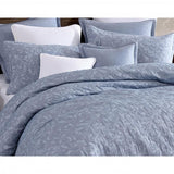 Private Collection Leoni Jacquard Quilt / Duvet Set | Queen Bed | Blue