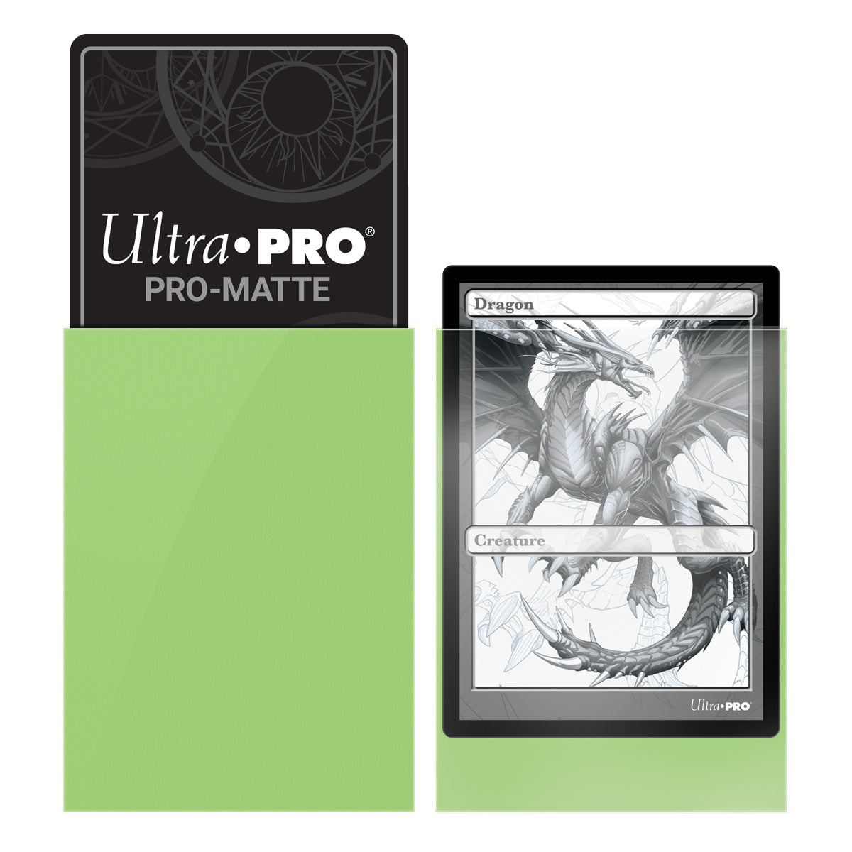 Ultra Pro: UP84190 PRO-Matte 50ct Standard Deck Protector sleeves: Lime Green