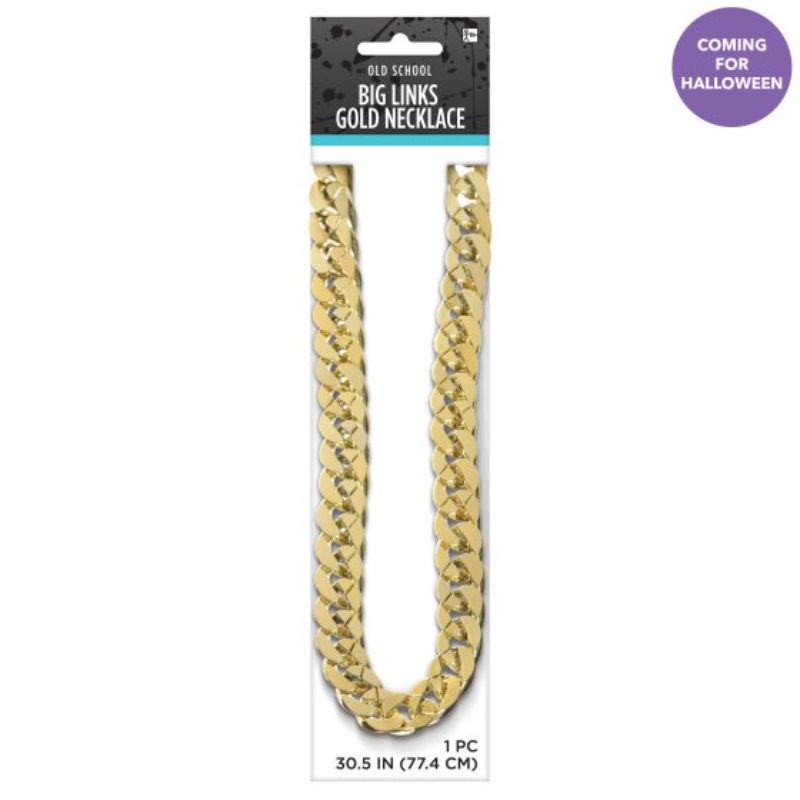 Big Links Bling Gold Necklace featuring a luxurious gold finish and bold design, perfect for elevating any outfit.