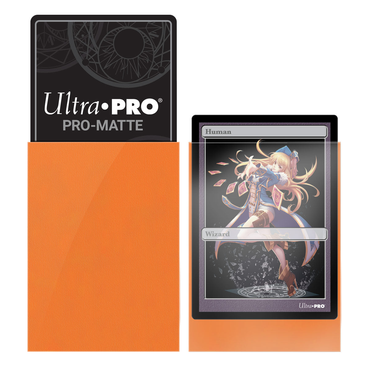 Ultra Pro: UP84266 PRO-Matte 60ct Small Deck Protector sleeves: Orange