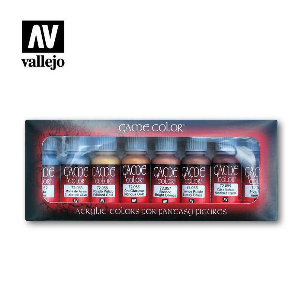 Vallejo Game Colour - Metallic Colours 8 Colour Set