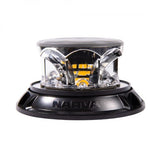9-33V SHORT PROFILE EUROTECH II LED STROBE/ROTATOR AMB FLANGE - NARVA
