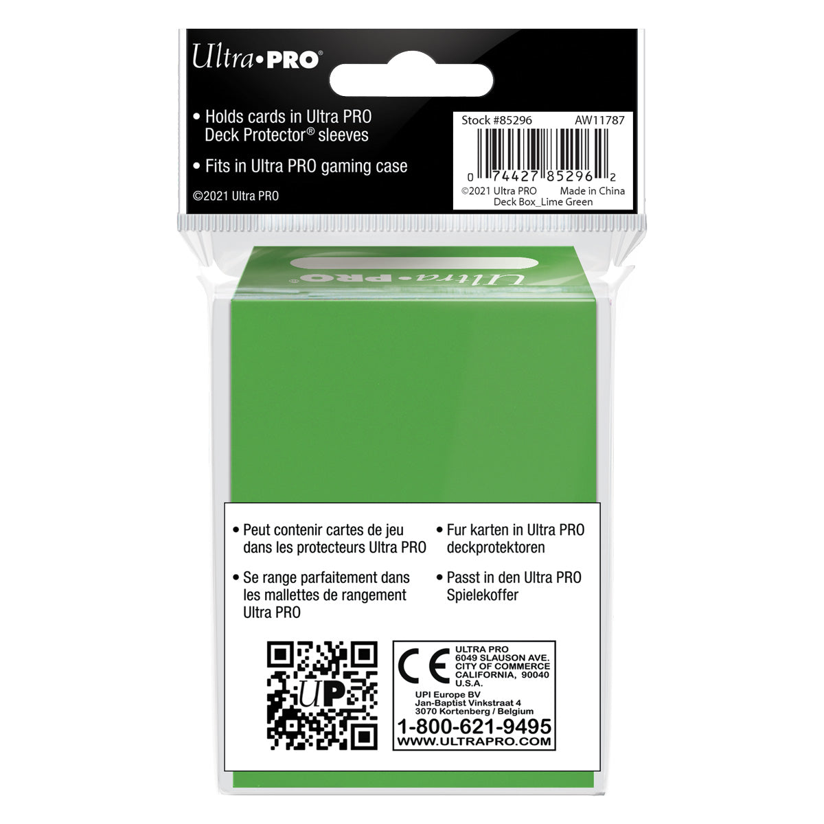 Ultra Pro: UP85296 PRO 80+ Deck Box: Lime Green