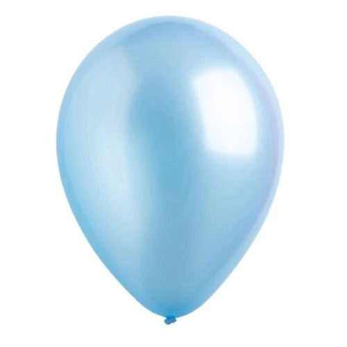 Latex Balloons 30cm Bulk Pack of 200 Metallic Baby Blue