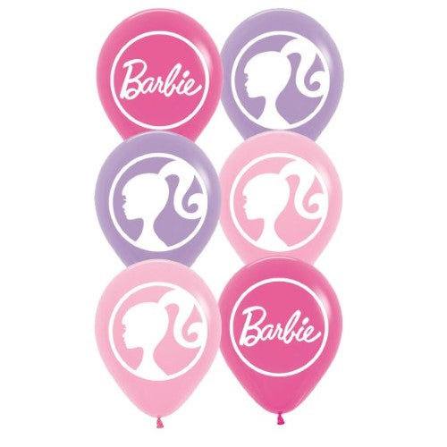 Barbie 30cm Latex Balloons - Pack of 6