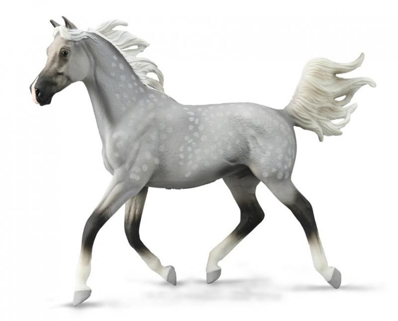 CollectA Half Arabian Stallion Dapple Grey - Deluxe 1:12 Scale