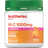 Healtheries Vitamin C With Echinacea 1000mg Chewable tablets 80pack