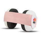 Baby Earmuffs - White/Headband-Coral - Em's 4 Kids