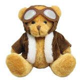 Soft Plush Toy -  Pilot Bear with Jacket and Goggles