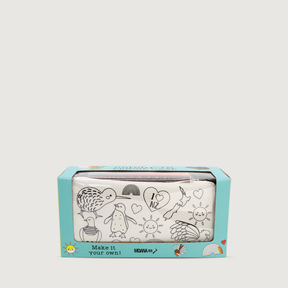 Moana Road - Colour-In Pencil Case