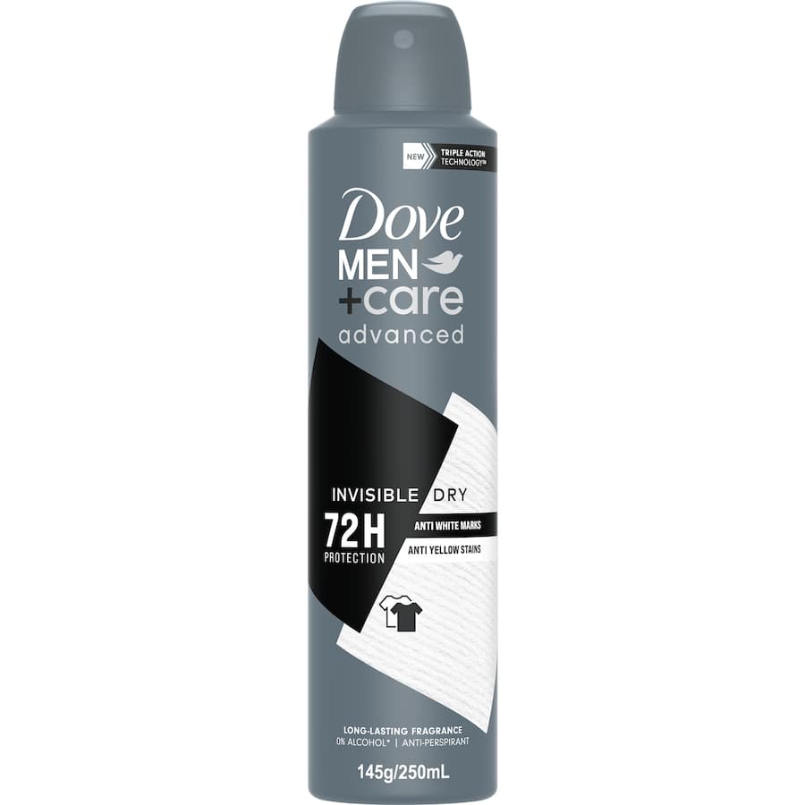 Dove Men + Care Advanced Antiperspirant Aerosol Invisible Dry 250mL