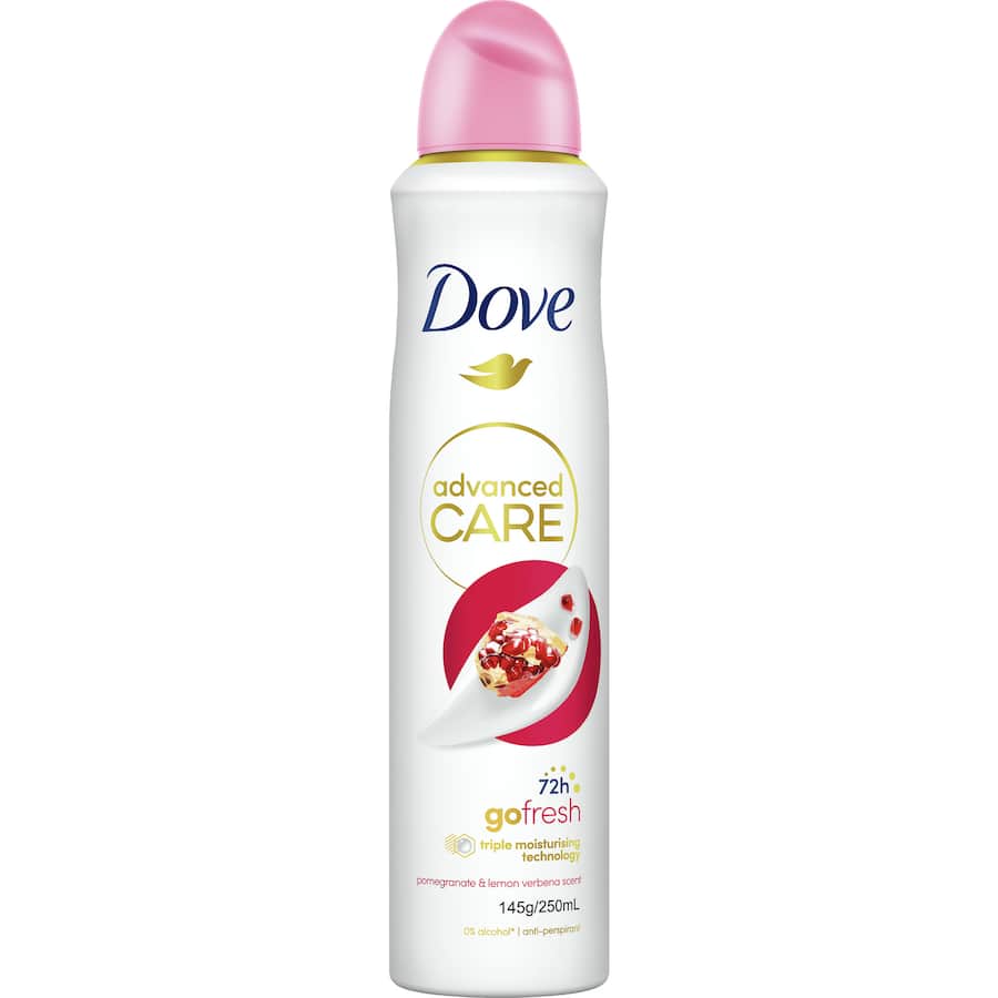 Dove Advanced Care Antiperspirant Aerosol Pomegranate & Lemon 250mL