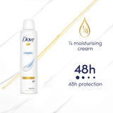 Dove Antiperspirant Aerosol Aerosol Classic 250mL