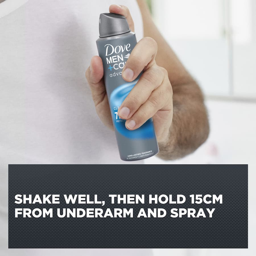 Dove Men + Care Advanced Antiperspirant Aerosol Clean Comfort 250mL