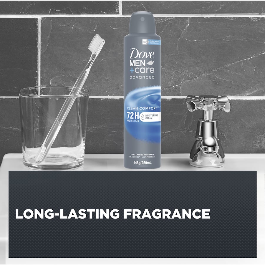 Dove Men + Care Advanced Antiperspirant Aerosol Clean Comfort 250mL