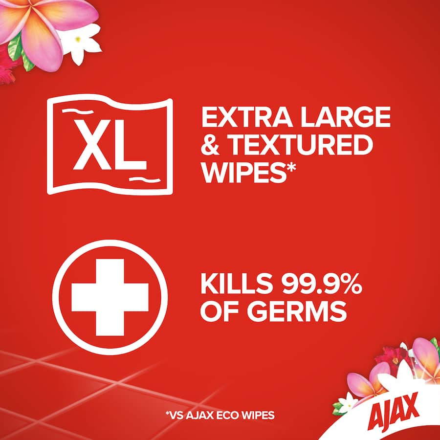 Ajax Cleaning Wipes Floor Tropical Breeze