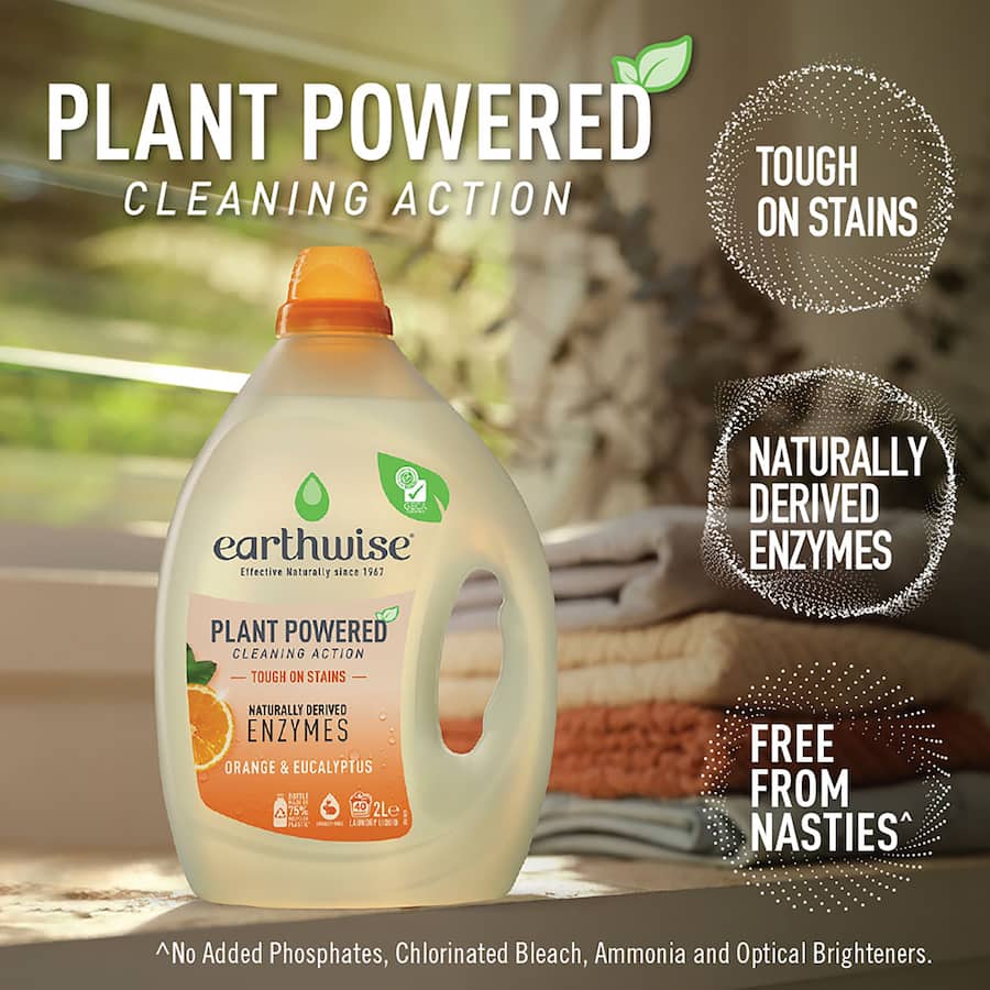 Earthwise Laundry Liquid Orange &  Eucalyptus 2L