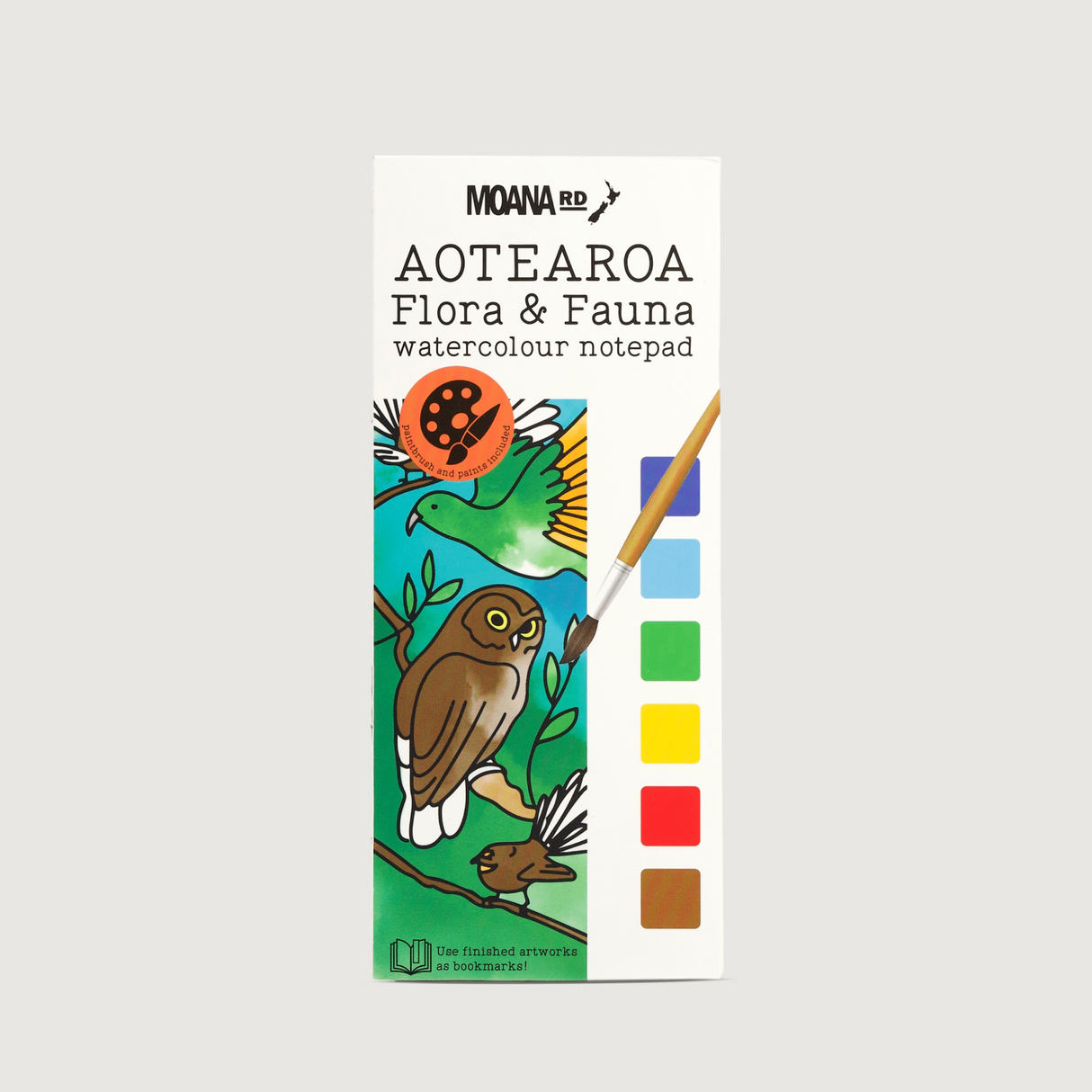 Moana Road - Watercolour Notebook - Aotearoa / Flora & Fauna