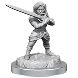 Critical Role Unpainted Miniatures Human Wizard Female & Halfling Holy Warrior