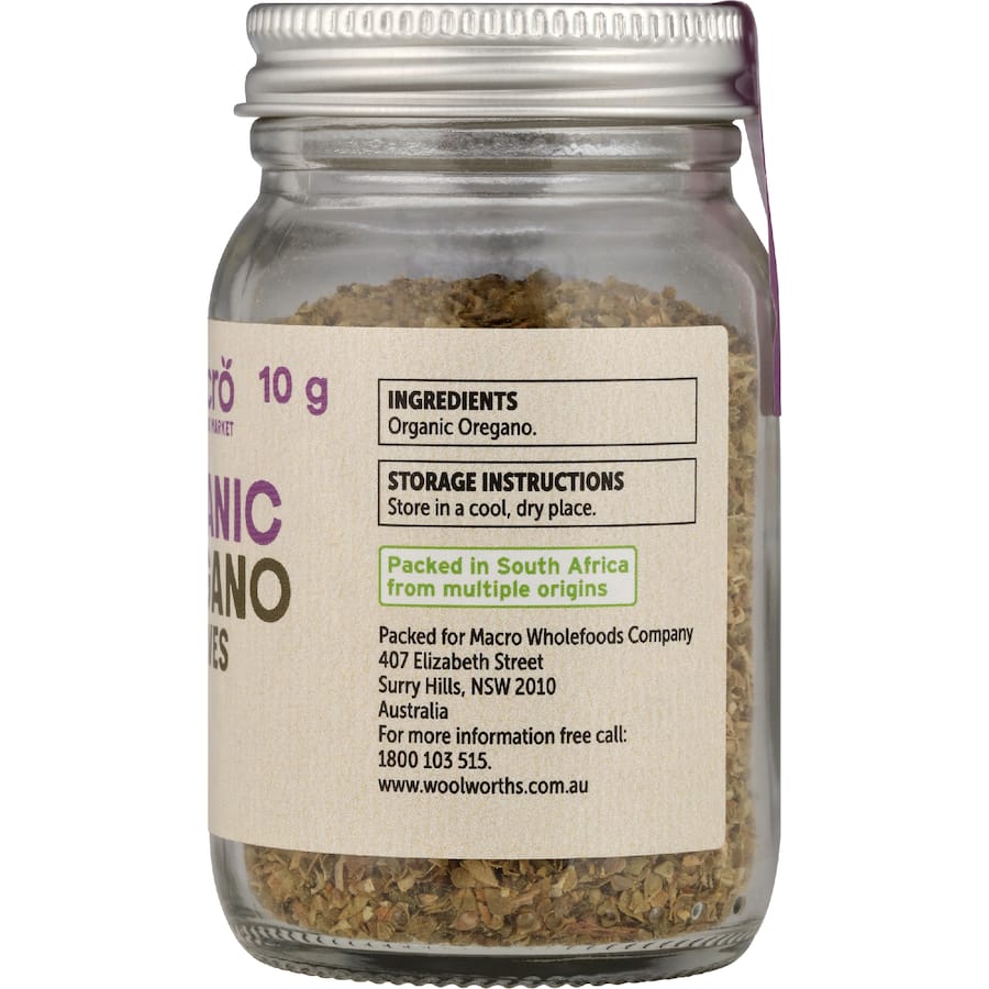 Macro Organic Oregano Leaves - 10g