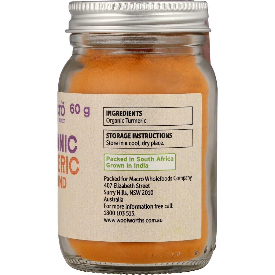 Macro Organic Turmeric Ground  60g