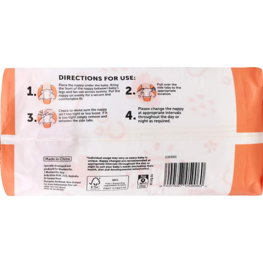 Little One's Convenience Nappies Crawler Boys & Girls 6-11kg Size 3 16pack