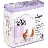 Little One's Convenience Nappies Infant Boys & Girls 4-8kg Size 2 18pack