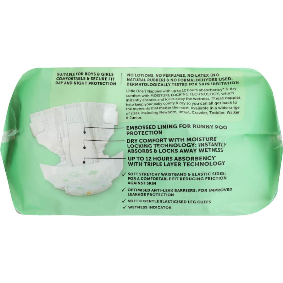 Little One's Convenience Nappies Toddler Boys & Girls 10-14kg Size 4 14pack