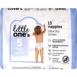 Little One's Convenience Nappies Walker Boys & Girls 13-17kg Size 5 13pack