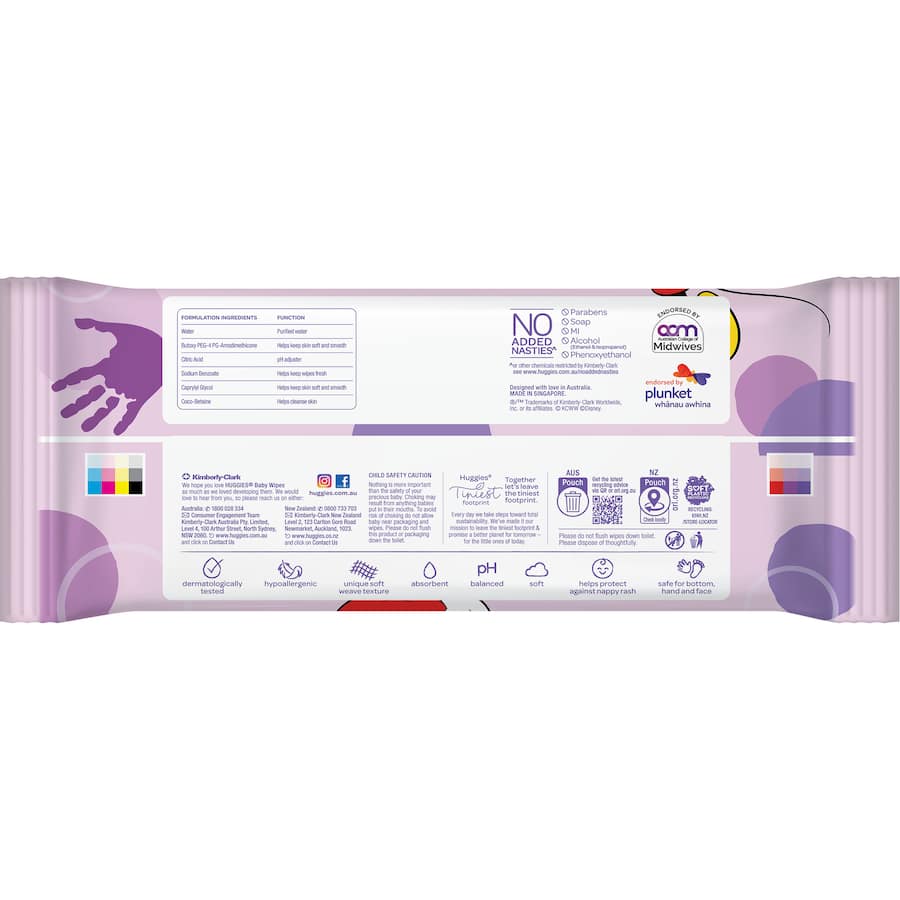 Huggies Thick Baby Wipes Extra Large Fragrance Free 70pack
