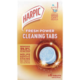 Harpic Toilet Cleaner Fresh Power Cleaning Tabs 6 pack