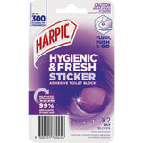 Harpic Toilet Cleaner Hygienic & Fresh Sticker Adhesive Lily 2 pack