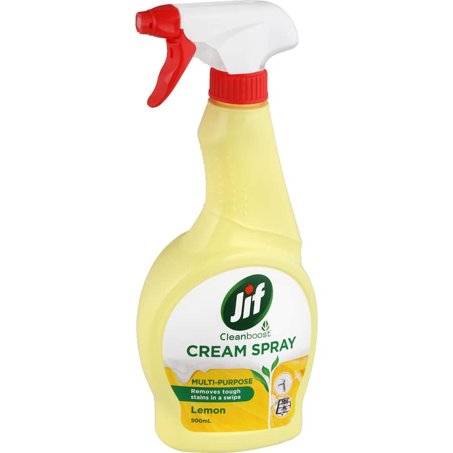 Jif Clean Boost Cream Spray Multi-purpose, Lemon 500mL