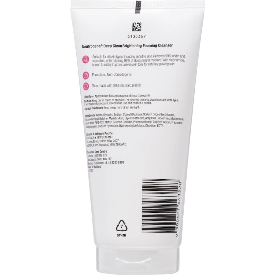Neutrogena Deep Clean Foaming Cleanser Brightening 150g