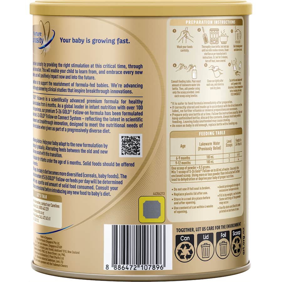 S26 Gold Stage 2 Follow On Formula From 6 Months 850g