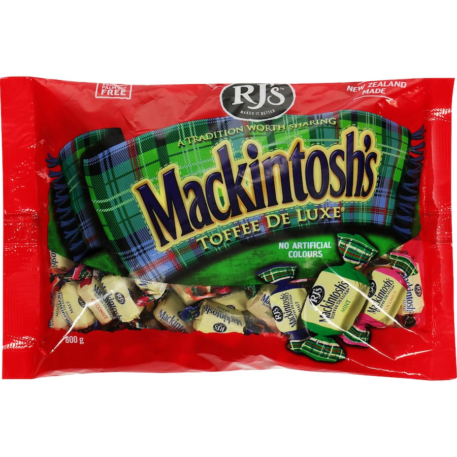 Rj's Mackintosh's Sweets Toffee De Luxe - Bag 800g