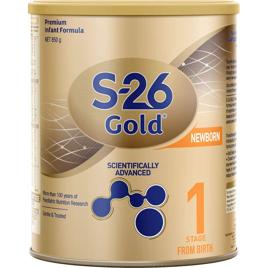 S26 Gold Stage 1 Infant Formula From Birth 850g