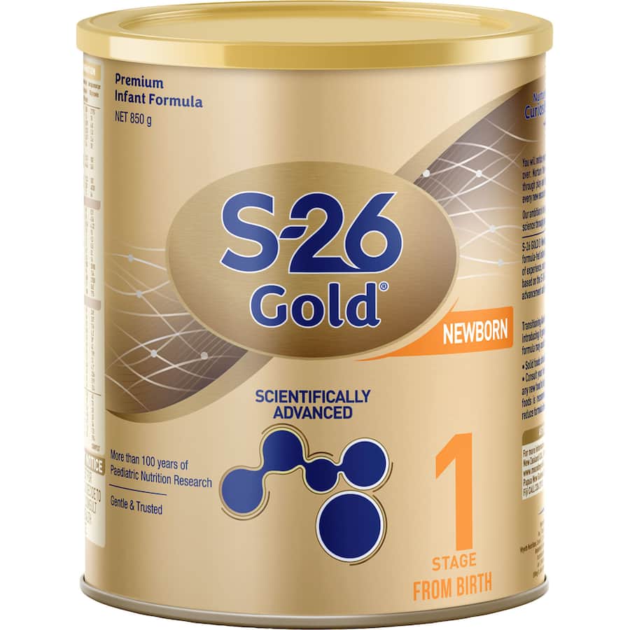 S26 Gold Stage 1 Infant Formula From Birth 850g