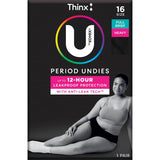 U By Kotex Thinkx Period Undies Full Brief Heavy Size 16