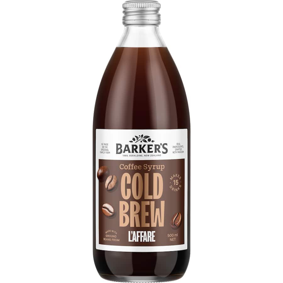 Barkers Coffee Syrup Cold Brew