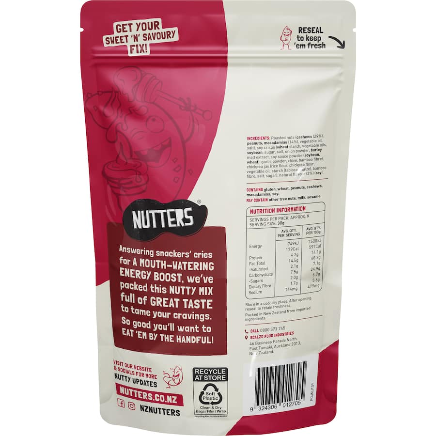 Nutters Nut Mix Honey Soy