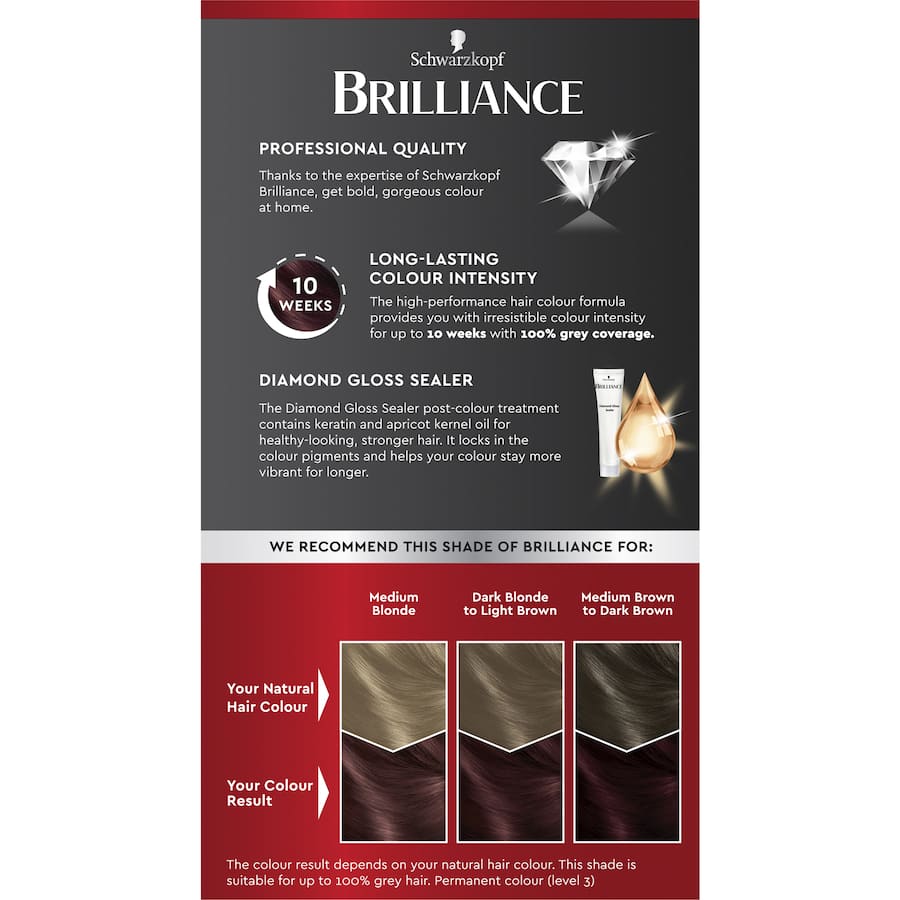Schwarzkopf Brilliance Hair Colour Magical Mahogany 76 1pack