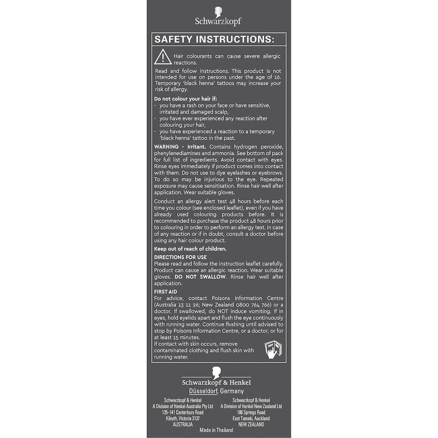 Schwarzkopf Brilliance Hair Colour Timeless Blonde 25 1pack