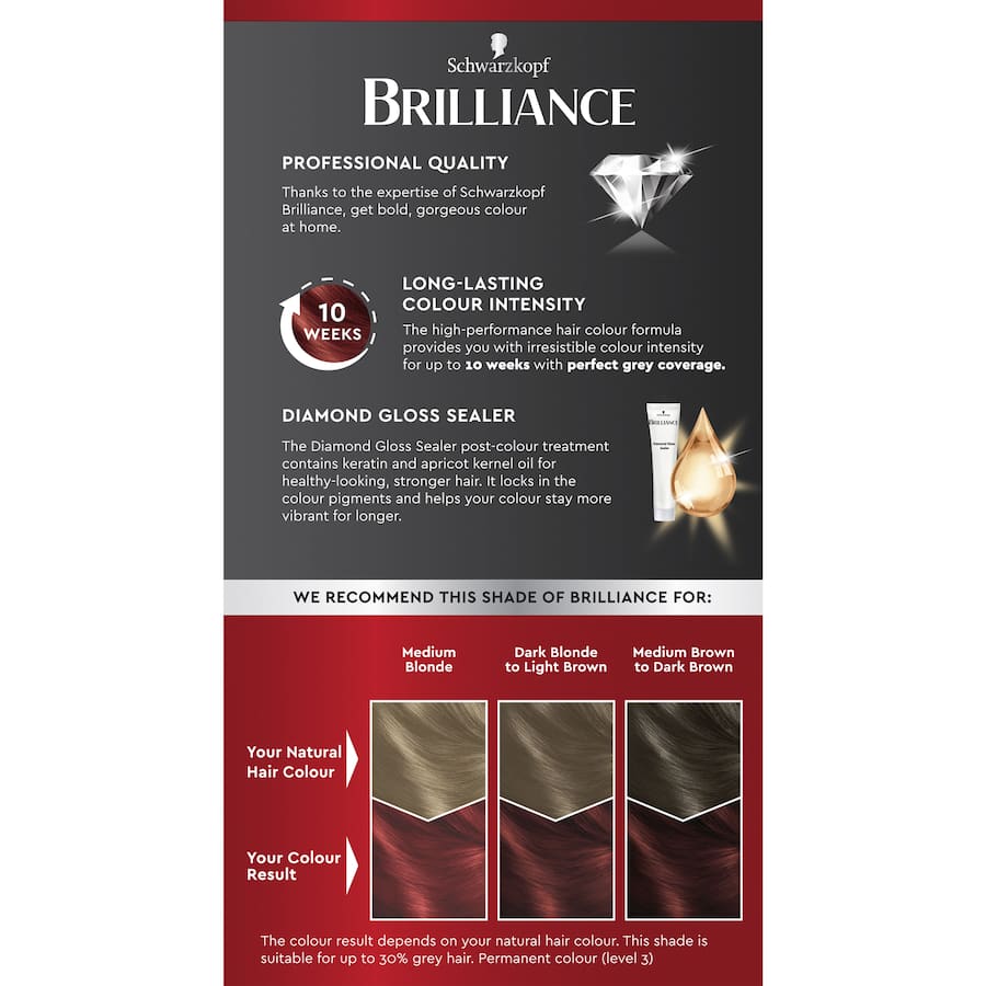 Schwarzkopf Brilliance Hair Colour Cashmere Red 42 1pack