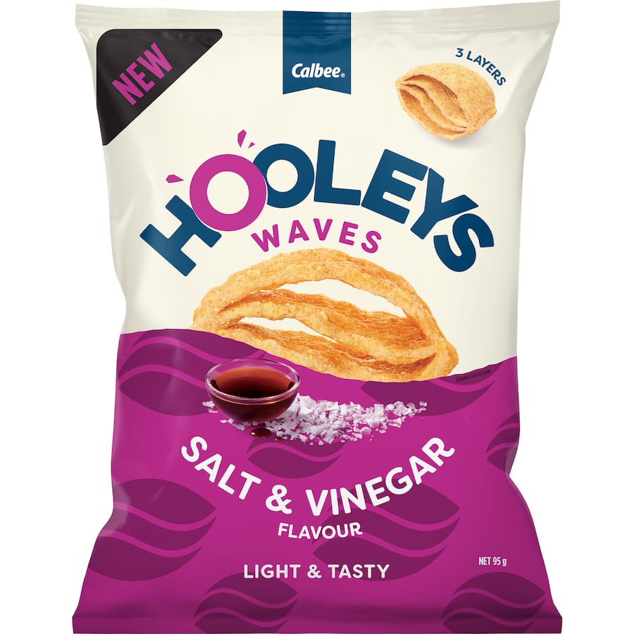 Calbee Hooleys Chips Salt & Vinegar