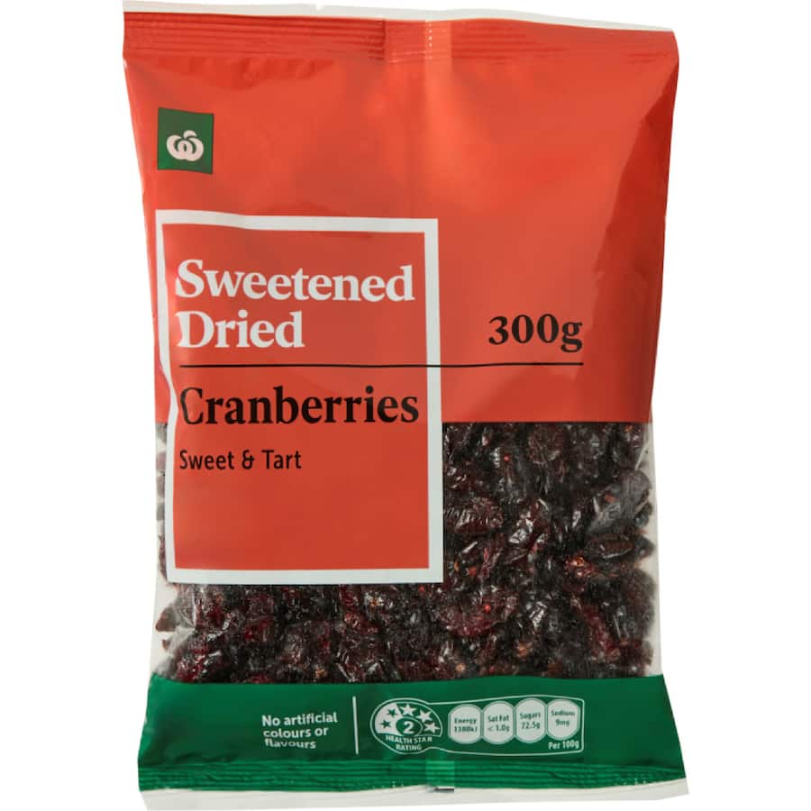 Woolworths Dried Cranberry  Bag 300g