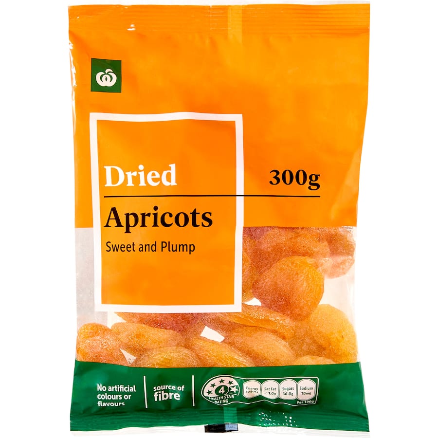 Woolworths Dried Apricots  Bag 300g
