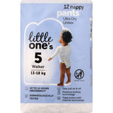 Little One's Convenience Nappy Pants Walker Boys & Girls 13-18kg Size 5 12pack