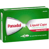 Panadol Liquid Capsules With Paracetamol 16pack