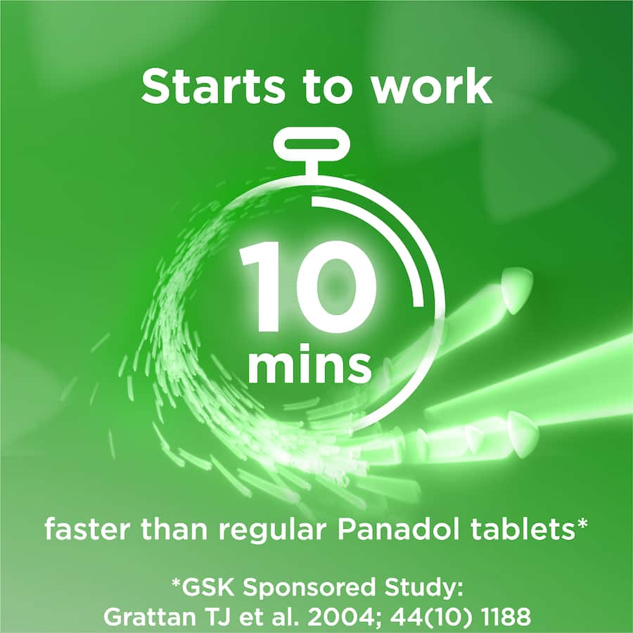 Panadol Rapid Caplets  16 pack 500mg
